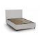 Letto piazza e mezza Alia, adatto per materasso Cm 120x190, Bianco