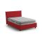 Letto piazza e mezza Alush, con materasso Cm 120x190 incluso, Rosso