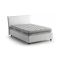 Letto piazza e mezza Alvino, con materasso Cm 120x200 incluso, Bianco