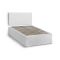 Letto piazza e mezza Anas, adatto a materasso da Cm 120x190, Bianco