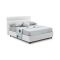 Letto Piazza e Mezza Bianco Sfoderabile Contenitore, Dimensione Materasso 120x190 cm Made in Italy - Brivio