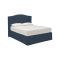 Letto Piazza e Mezza blu Sfoderabile Contenitore, Dimensione Materasso 120x190 cm - Lavagna