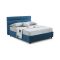 Letto Piazza e Mezza blu Sfoderabile Contenitore, Dimensione Materasso 120x190 cm Made in Italy - Brivio