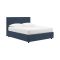 Letto Piazza e Mezza blu Sfoderabile Contenitore, Dimensione Materasso 120x200 cm - Noceto
