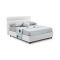 Letto piazza e mezza Brinzio, Con materasso Cm 120x200 incluso, Bianco
