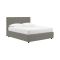 Letto Piazza e Mezza Grigio Cenere Sfoderabile Contenitore, Dimensione Materasso 120x190 cm - Ciconio