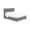 Letto Piazza e Mezza Grigio Cenere Sfoderabile Contenitore, Dimensione Materasso 120x190 cm - Cirie