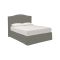 Letto Piazza e Mezza Grigio Cenere Sfoderabile Contenitore, Dimensione Materasso 120x190 cm - Lavagna