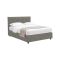 Letto Piazza e Mezza Grigio Cenere Sfoderabile Contenitore, Dimensione Materasso 120x200 cm - Pollutri