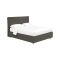 Letto Piazza e Mezza Grigio Tortora Sfoderabile Contenitore, Dimensione Materasso 120x190 cm - Cirie