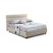 Letto Piazza e Mezza Grigio Tortora Sfoderabile Contenitore, Dimensione Materasso 120x190 cm Made in Italy - Brivio