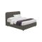 Letto Piazza e Mezza Grigio Tortora Sfoderabile Contenitore, Dimensione Materasso 120x200 cm - Rezzago