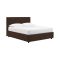 Letto Piazza e Mezza Marrone Sfoderabile Contenitore, Dimensione Materasso 120x190 cm - Ciconio