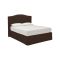 Letto Piazza e Mezza Marrone Sfoderabile Contenitore, Dimensione Materasso 120x190 cm - Lavagna