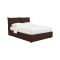 Letto Piazza e Mezza Marrone Sfoderabile Contenitore, Dimensione Materasso 120x190 cm - Rabbi