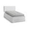 Letto piazza e mezza Opale, Cm 120x190, Bianco