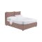 Letto Piazza e Mezza Rosa Antico Sfoderabile Contenitore, Dimensione Materasso 120x200 cm - Diamante
