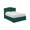 Letto Piazza e Mezza Verde Petrolio Sfoderabile Contenitore, Dimensione Materasso 120x190 cm - Lavagna