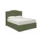 Letto Piazza e Mezza Verde Sfoderabile Contenitore, Dimensione Materasso 120x190 cm - Lavagna