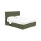 Letto Piazza e Mezza Verde Sfoderabile Contenitore, Dimensione Materasso 120x200 cm - Silandro