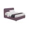 Letto Piazza e Mezza Viola Lilla Sfoderabile Contenitore, Dimensione Materasso 120x190 cm - Rodero
