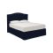 Letto Piazza e Mezza Viola Scuro Sfoderabile Contenitore, Dimensione Materasso 120x190 cm - Lavagna