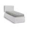 Letto singolo bianco 80x190cm materasso incluso - Ascra