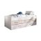 Letto singolo bianco e rovere 95x194cm - Aftro