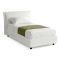 Letto Singolo Bianco Materasso Incluso Sfoderabile, Contenitore Made in Italy - Brozolo