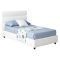 Letto Singolo Bianco Sfoderabile Contenitore, Dimensione Materasso 80x200 cm Made in Italy - Brenta