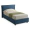 Letto Singolo blu Sfoderabile Contenitore, Dimensione Materasso 80x190 cm Made in Italy - Brusson
