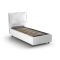 Letto singolo contenitore bianco 105x205cm sfoderabile - Aigor