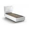Letto singolo contenitore bianco 95x205cm in legno - Alto