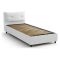 Letto singolo contenitore bianco 95x205cm moderno - Ildegarda
