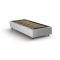 Letto singolo contenitore bianco 95x205cm rivestito in tessuto - Aquolina