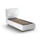 Letto singolo contenitore bianco 95x205cm sfoderabile - Aphrodite