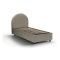 Letto singolo contenitore tortora 95x205cm adatto per materasso 190x80 cm - Amantea