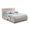 Letto singolo contenitore tortora 97x228cm materasso incluso - Adalpina