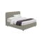 Letto Singolo Grigio Sfoderabile Contenitore, Dimensione Materasso 90x200 cm - Serrone
