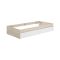 Letto singolo moderno rovere e bianco 194x95cm adatto per materasso 90x190 cm - Neki