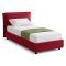 Letto Singolo Rosso Materasso Incluso Sfoderabile, Contenitore Made in Italy - Brozolo