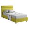 Letto Singolo Verde Sfoderabile Contenitore, Dimensione Materasso 80x190 cm Made in Italy - Brez