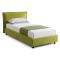 Letto Singolo Verde Sfoderabile Contenitore, Dimensione Materasso 80x190 cm Made in Italy - Brusson