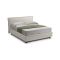 Letto un posto contenitore beige 100x210cm materasso incluso - Brozolo