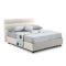 Letto un posto contenitore beige 97x218cm materasso incluso - Brendola
