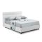 Letto un posto contenitore bianco 97x218cm materasso incluso - Brendola