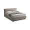 Letto un posto contenitore tortora 100x220cm in metallo - Bruino