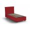 Letto una piazza con contenitore rosso 95x205 - Acuila