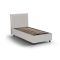 Letto una piazza contenitore bianco 95x215cm adatto per materasso 80x200 cm - Atelmo