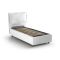 Letto una piazza contenitore bianco 95x215cm comodo - Azzurrino